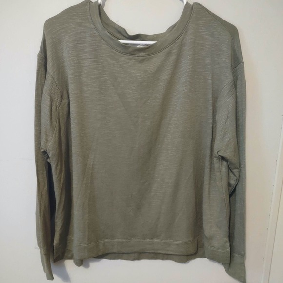 NWT Loft Olive Green Long Sleeve Very Soft Shirt Size Small - Picture 1 of 5